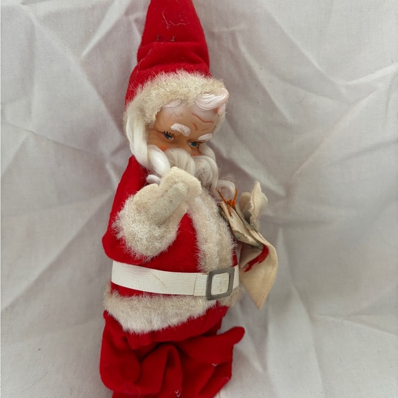 Lot/3 Vintage Christmas Santa Rubber Face Doll plus Brown Bear and Sheep… - Picture 11 of 16